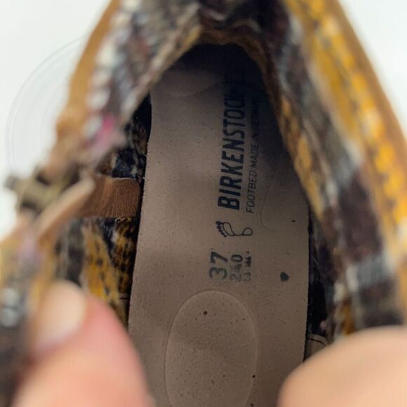 Birkenstock Melrose Ankle Boots Women's Size 37 6 Brown  Suede Leather Side Zip - Picture 12 of 16